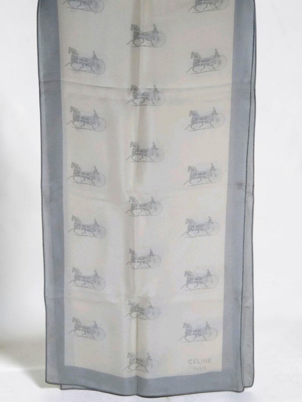 Céline Paris Horse & Carriage Silk Scarf